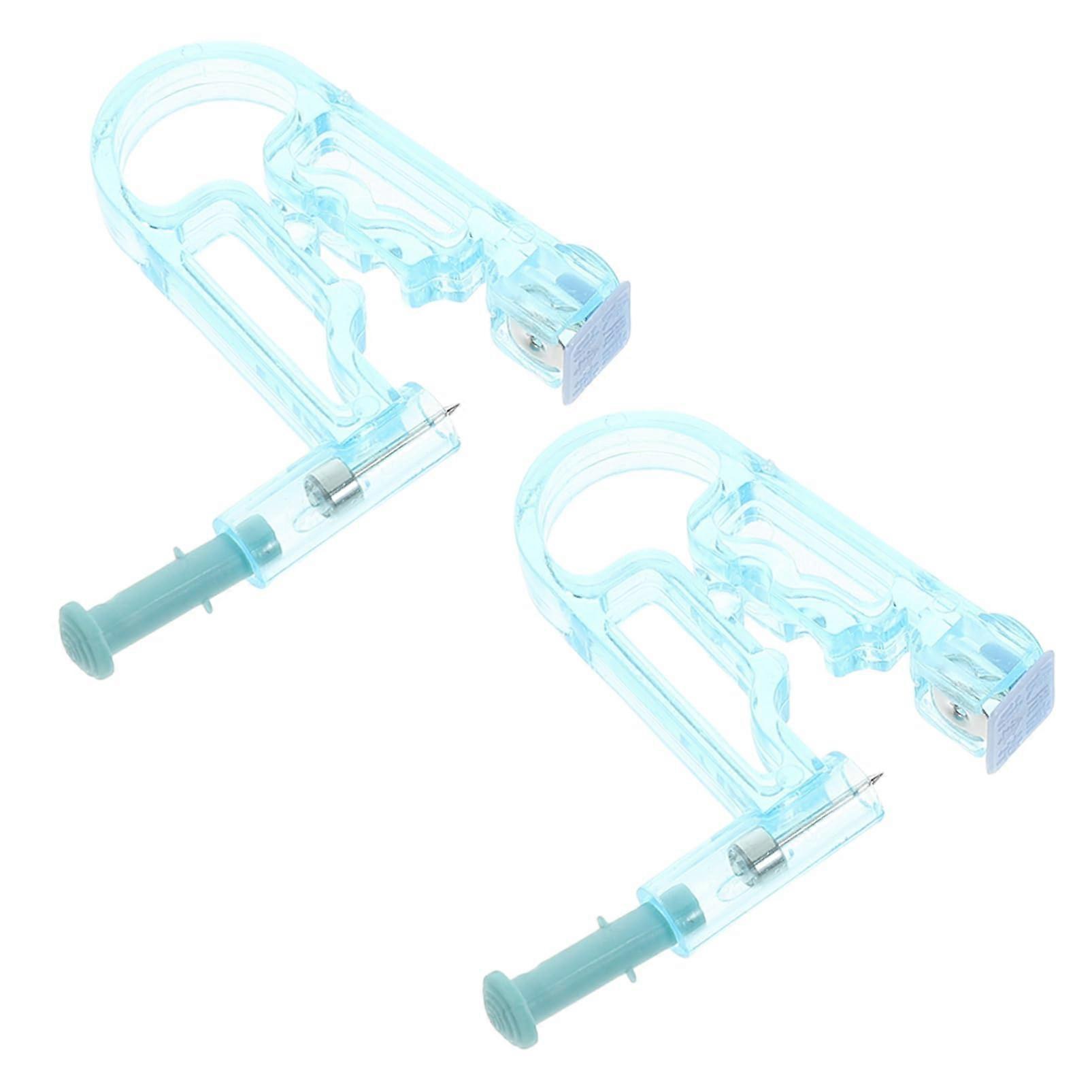 Ear Piercing Kit 2pcs Painless Disposable Self Piercing Tool with Marker for Home or Salon Use