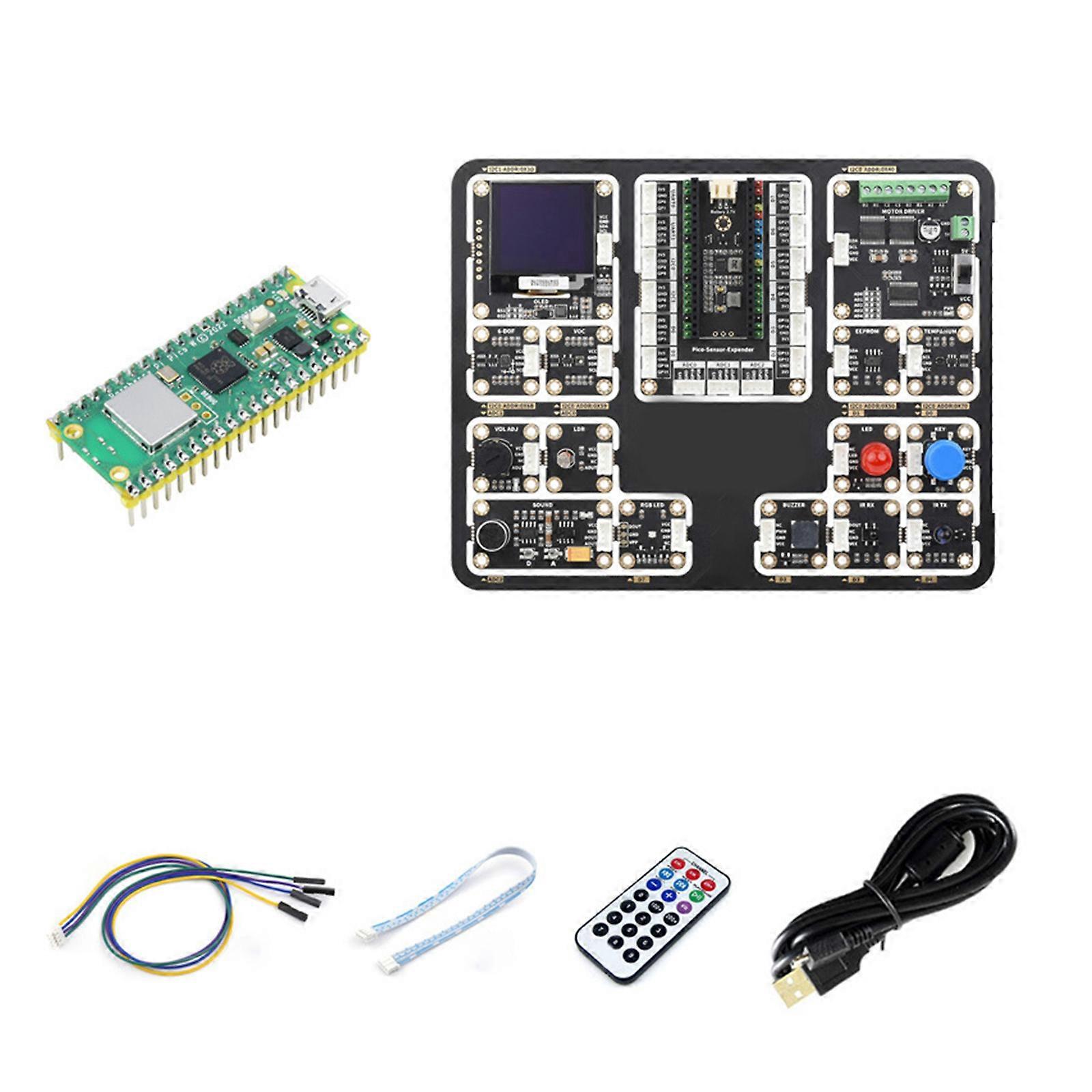 Entry-Level Sensor Kit Expansion Board and 15 Common Module Sensor Kit for Learn Programming and Electronics Multicolor