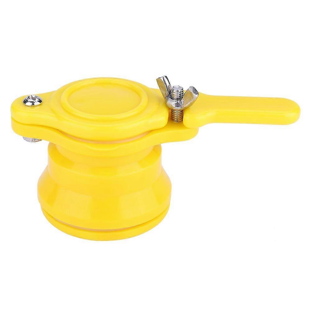Honey Gate Valve for Buckets, Yellow Nylon Beekeeping Honey Tap with Precise Flow Control