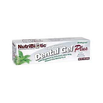 NutriBiotic Dental Gel Plus Truly Whitening Wintergreen, 4.5 Oz