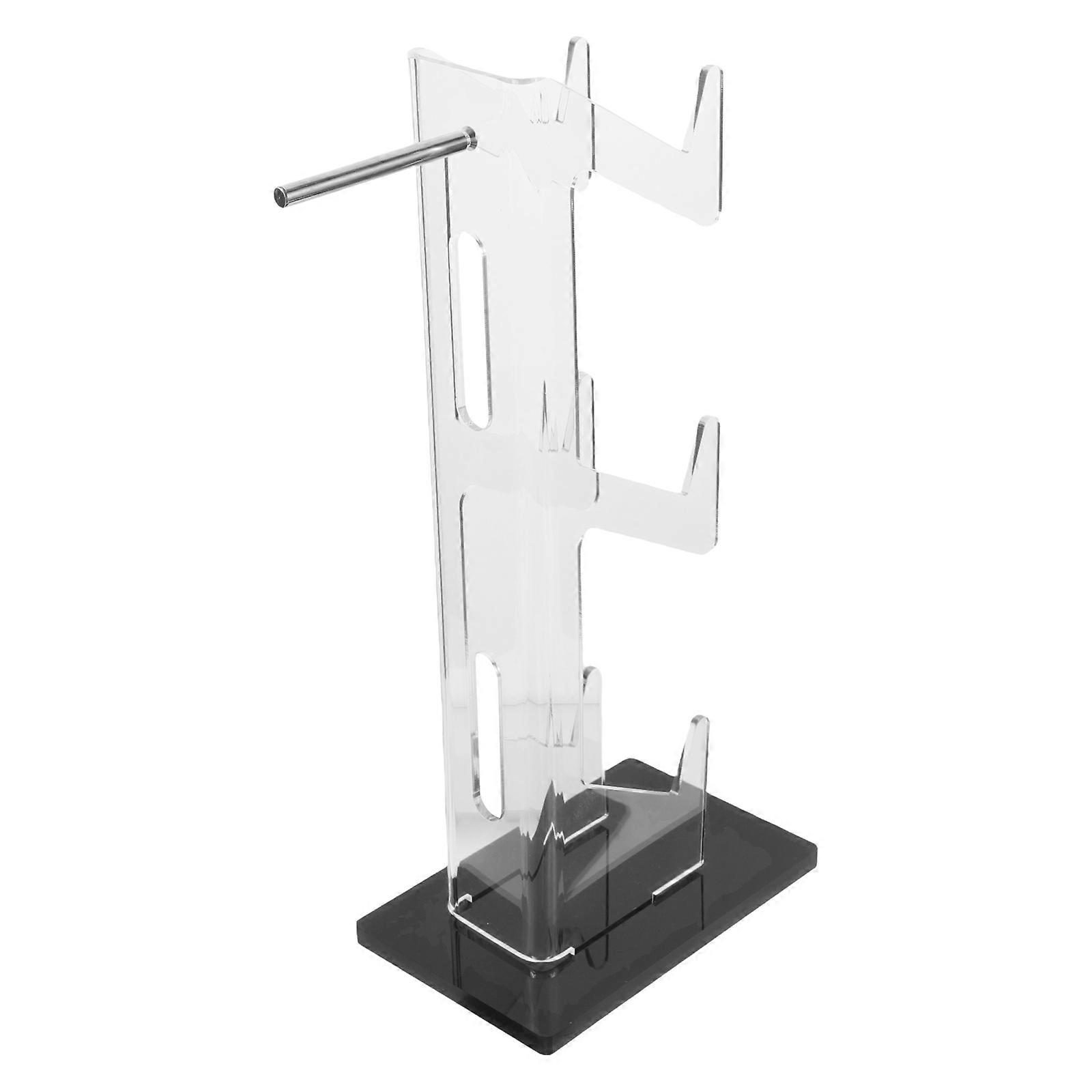 Acrylic Black Desktop Controller Display Stand for Game Setup 4Pcs