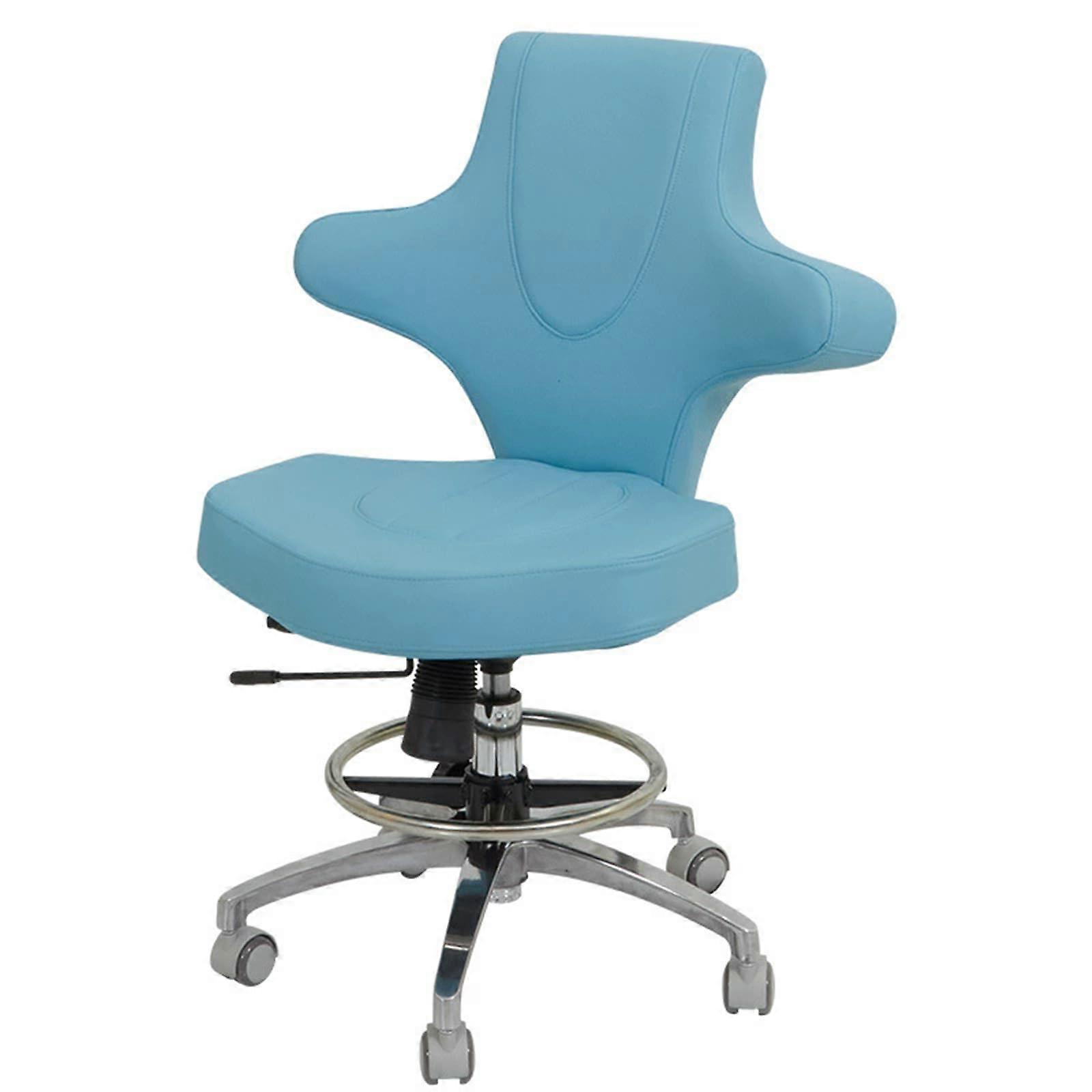 Adjustable Hydraulic Saddle Stool with Backrest for Salon Spa Dental Tattoo Office