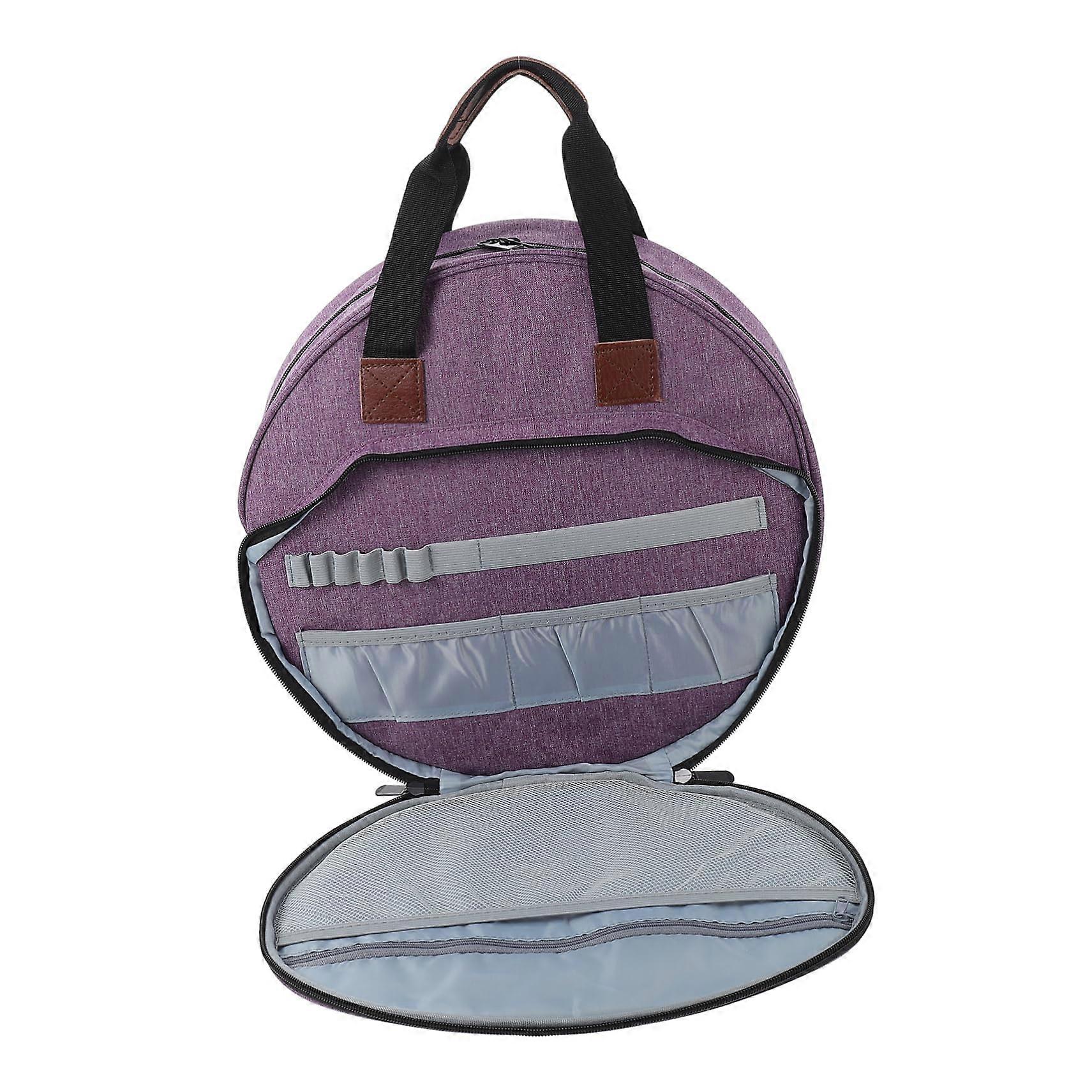 Knitting Tote Bag with Large Capacity MultiPocket Crochet Storage for Yarn and Tools