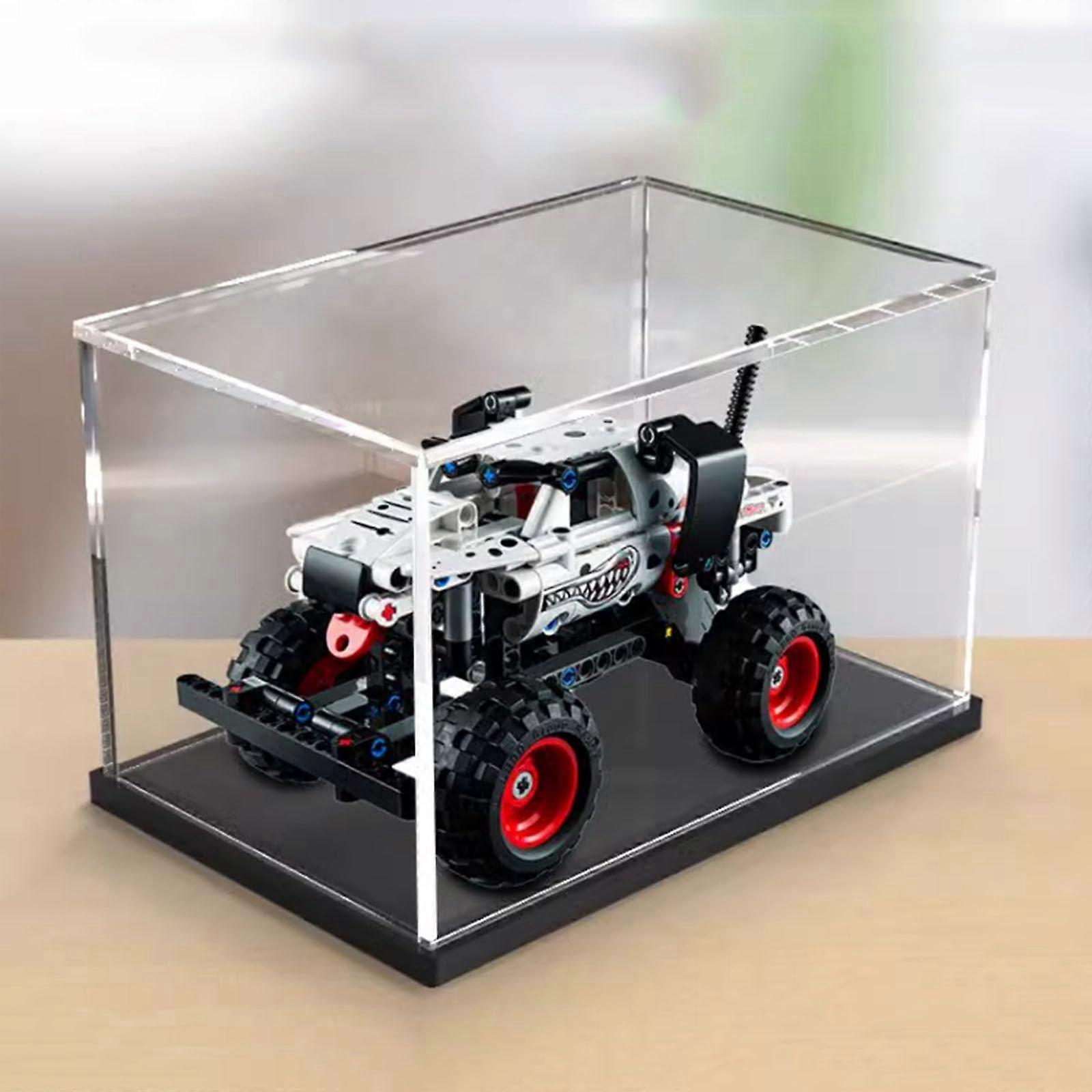 Display Case Acrylic Box for  42150 Truck Model Dustproof Clear with Black Base