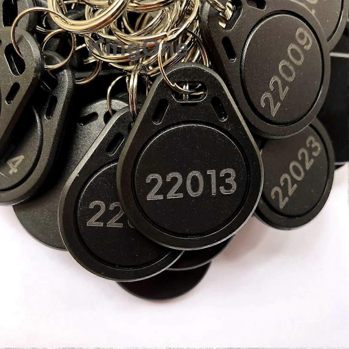 Black 26 Bit Proximity Key Fobs 100 Pack RFID Access Control Wide System Compatibility