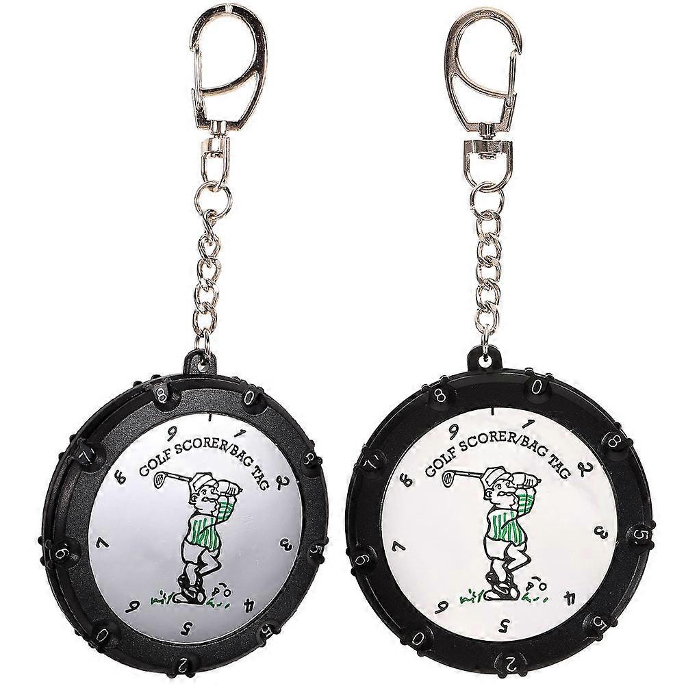 Golf Score Counter Handheld Round Counting Tool for 2Pcs Golfing Use