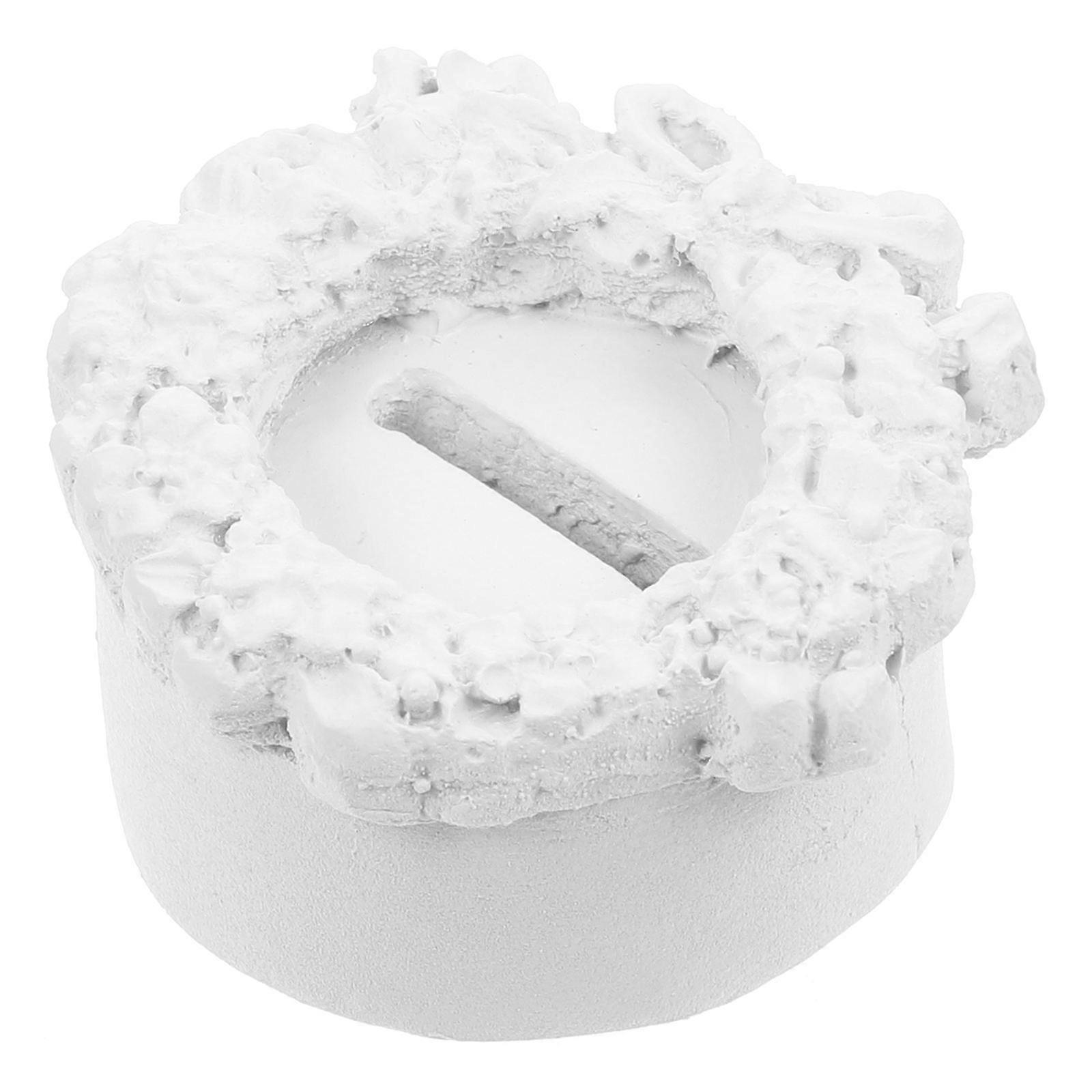Ring Display Stand White Gypsum for Ring Display 4Pcs Mini Cake Design