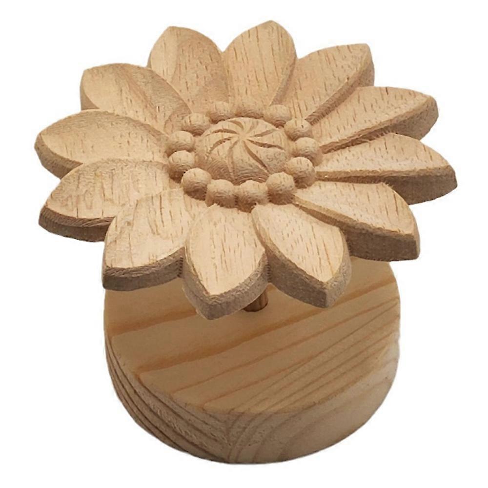 DIY Wooden Daisy Essential Oil Diffuser Creative Refillable Essential Oils Containers Volatile Simple