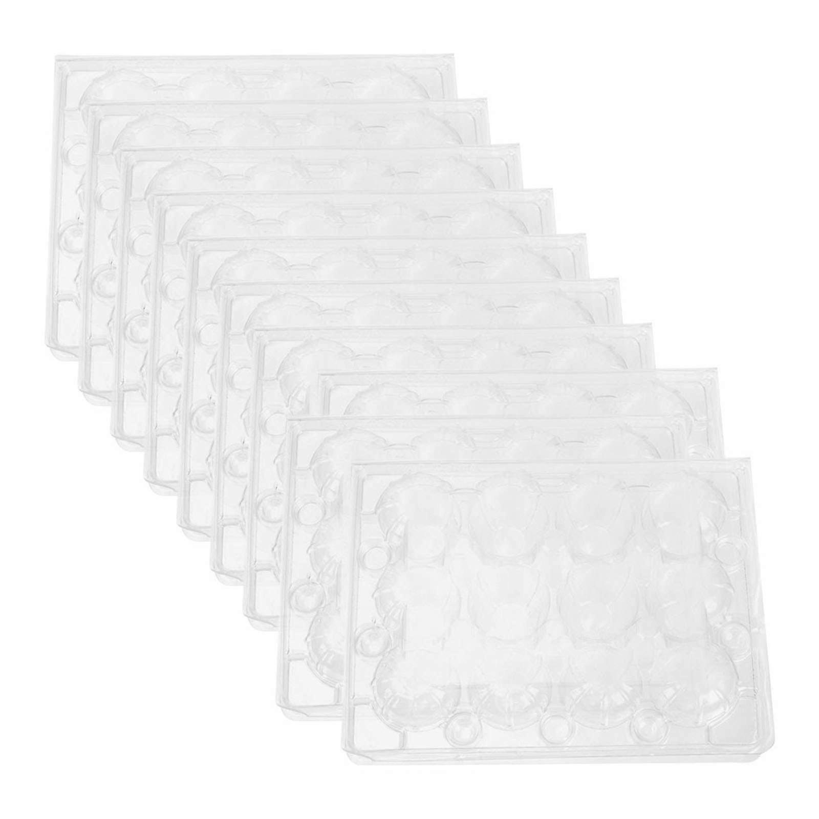 20pcs Clear Quail Egg Trays Packaging Boxes Transparent Quail Egg Boxes Containers