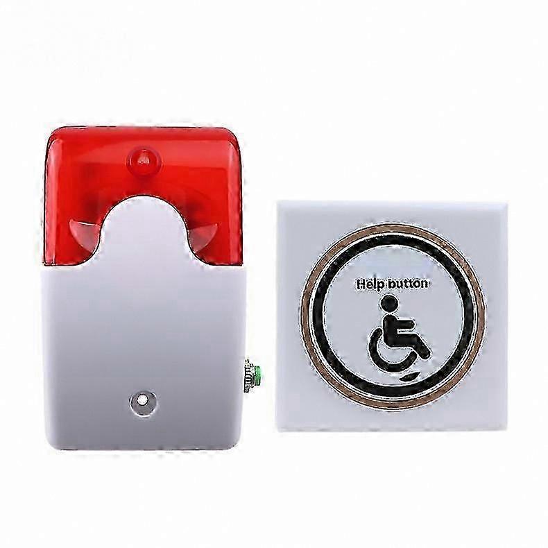 Panic Button Alert System for Disabled and Elderly Restroom Call Alarm 0107