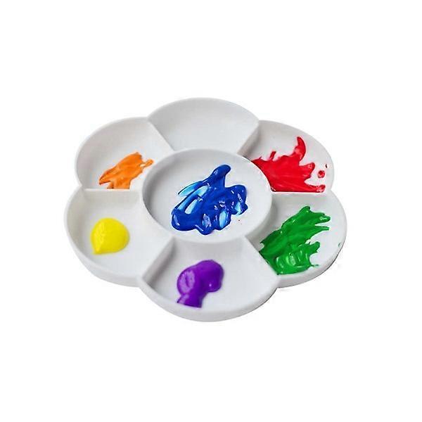 Flower Shape Paint Palette, White, 2-Pack