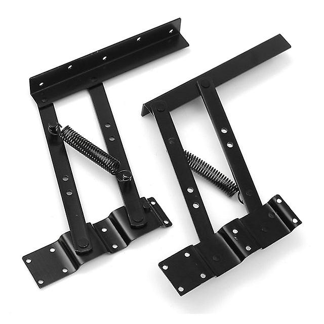 2Pcs Folding Spring Tea Table Hinge Furniture Lift Up Top Mechanism Hardware Lifting Rack Shelf For Coffee Computertable Lifter