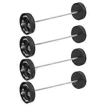 Mini håndvægte Miniature fitness vægtstang til dekoration 4 stk. plastik tilbehør