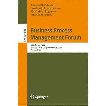 Business Process Management Forum Bpm Forum 2019 Vienna Austria Septemb - Springer Nature B.V - Paperback - en Book