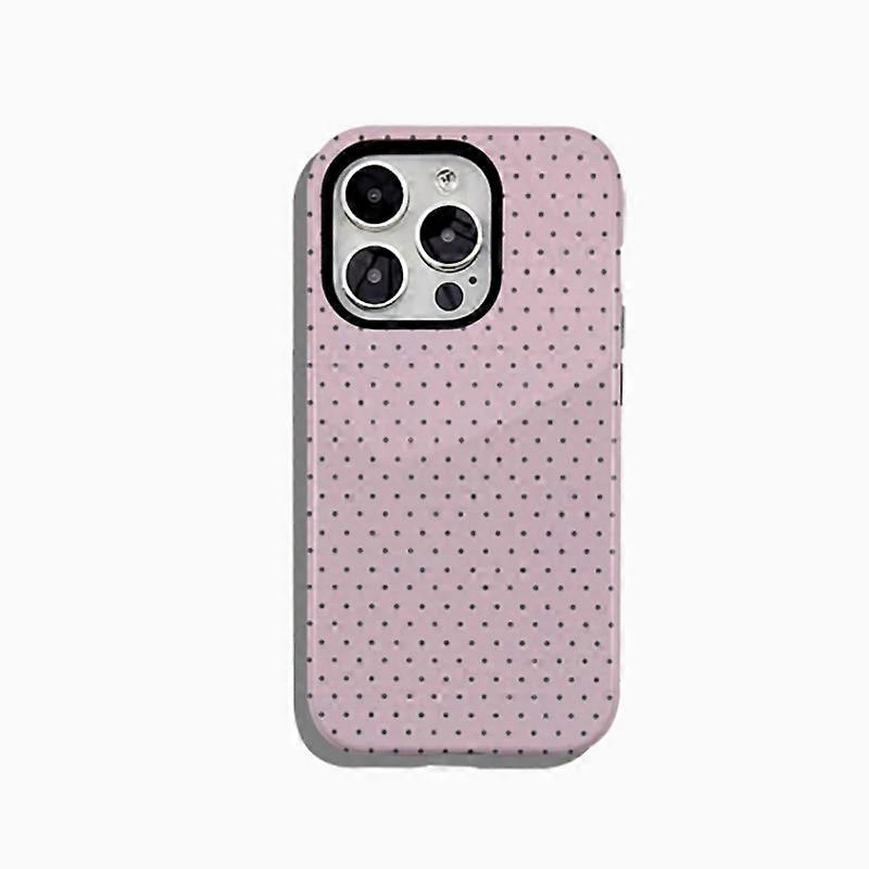 Case for iPhone 14 Polka Dot Double Layer Gray
