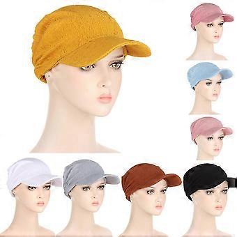 Snoepkleurige zonneklep voor zonnehoed, voedingsmuts, zonnebrandcrème, tulbandmuts, hijabmuts, chemo-hoofdbedekking, tulbandmuts voor dagelijks gebruik