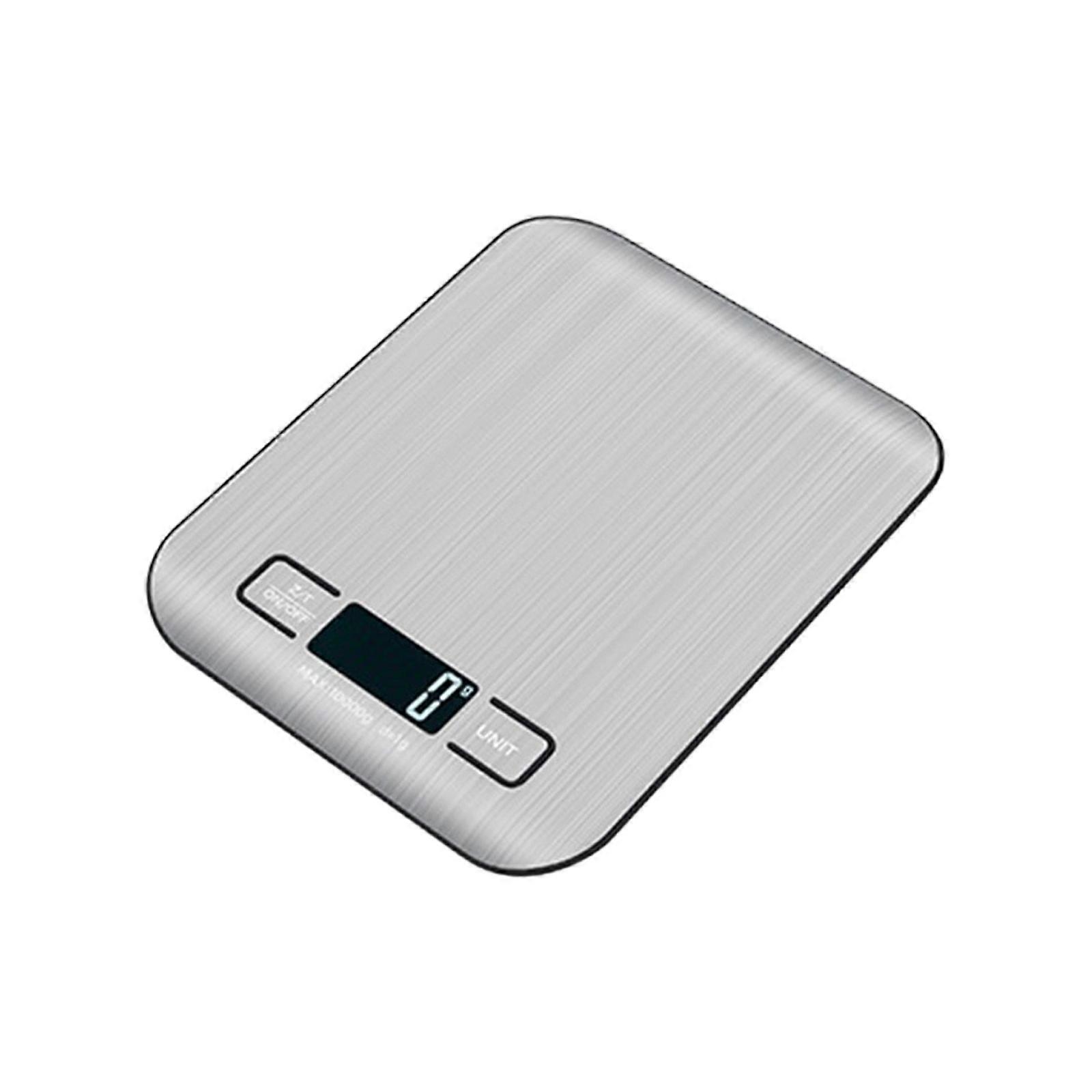 Compact USB Rechargeable Kitchens Scale With Nonrust Steel Finish And Clear LCD Display Digital Kitchens Scale Multicolor