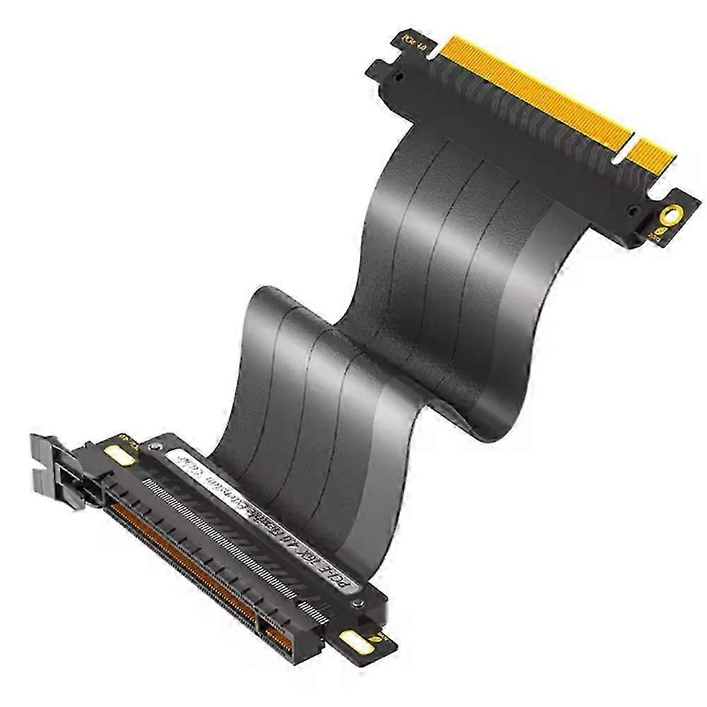 PCIE 4.0 Extension Cable PCIE 4.0 X16 Extender Riser Cable High Shielding Property Efficient for Gr