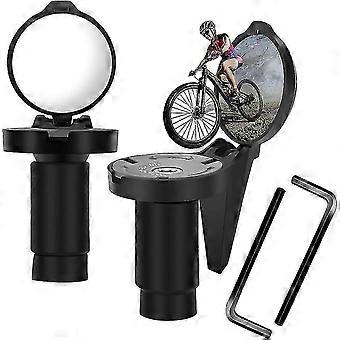 2pcs Bike Mirrors, Bicycle Rear View Mirror, Handlebar Mirror Convex Mirror Hd 360 Adjustable Rotating Handlebar Electric Scooter Mirror