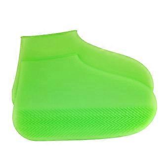 Green Silicone Shoes Cover Waterproof for Protecting Shoes 2Pcs