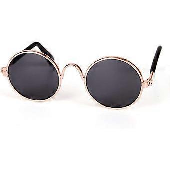 Pet Glasses Winddichte zonnebril Zon UV-bescherming bril Pet Glasses Foto Props (zwart)