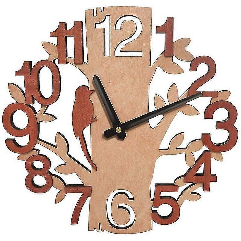 Silent Tree Shaped Wall Clock