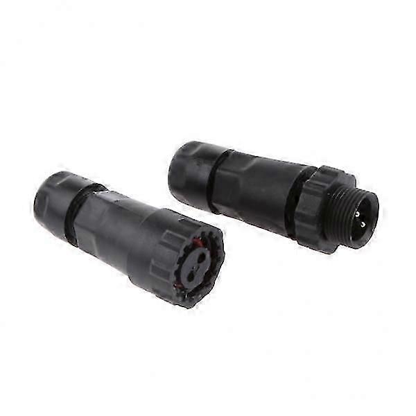 A 7.568 2 Pins Assembled Waterproof Electrical Cable Connector Socket