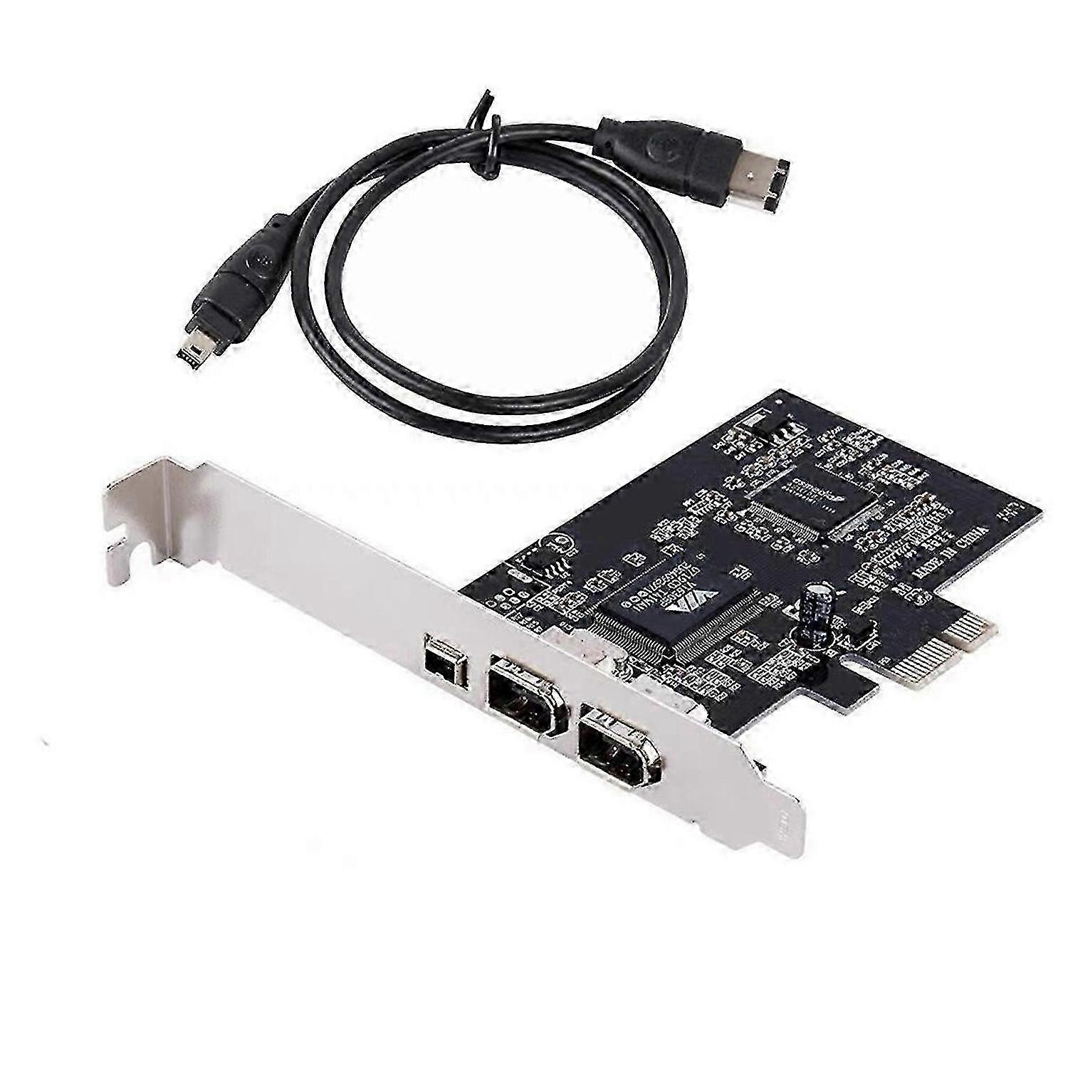 PCI-E Express Card, 1394a IEEE 1394b Controller Card Cable, High Speed Data fer, Video Editing