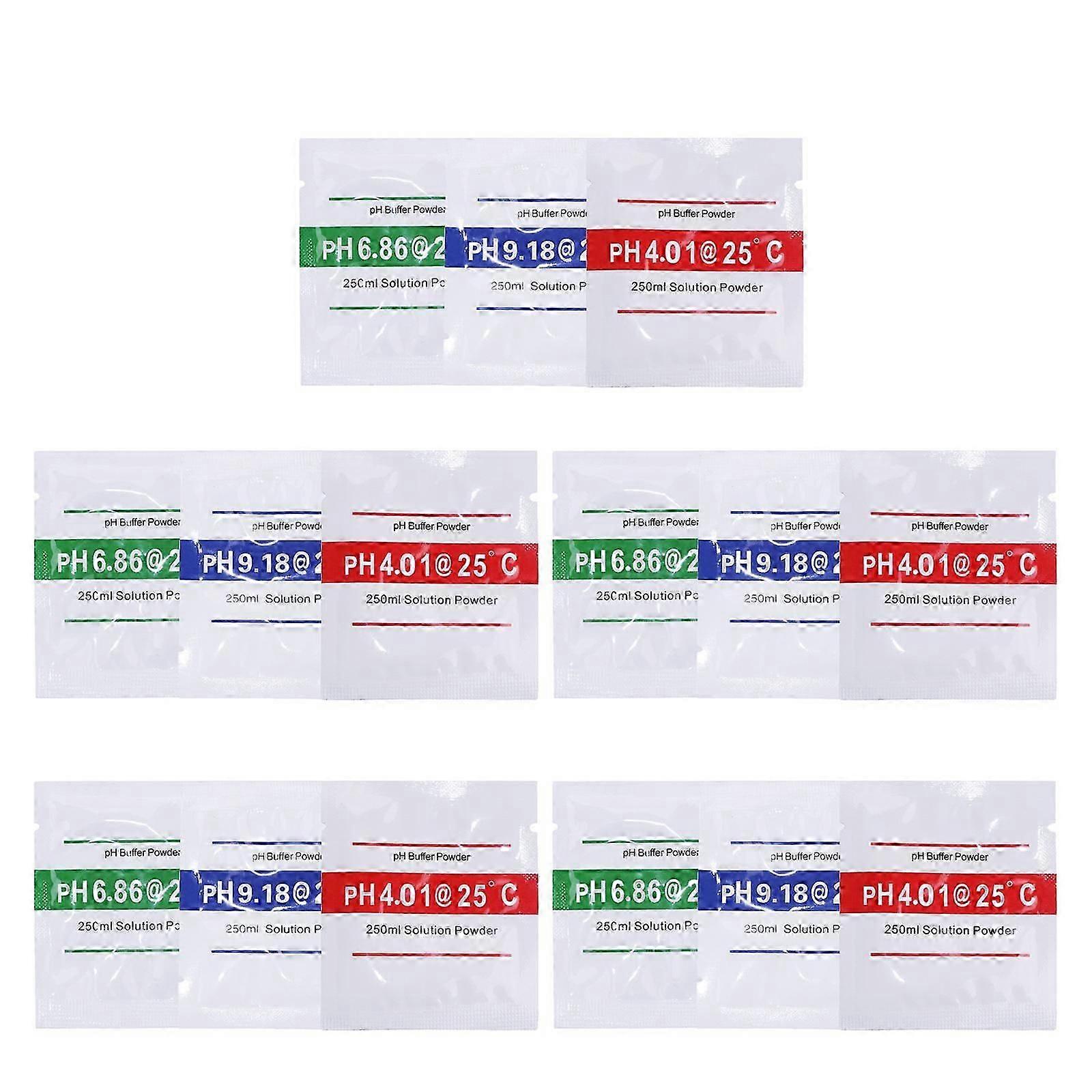 PH Calibration Solution Powder Kit for PH Meter Calibration 45Pcs Assorted Color
