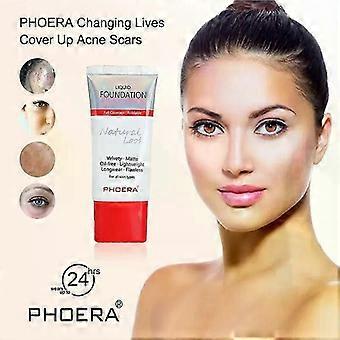Fondotinta liquido PHOERA, trucco opaco, delicato sulla pelle, controllo dell'olio, copertura totale, lunga tenuta 24 ore
