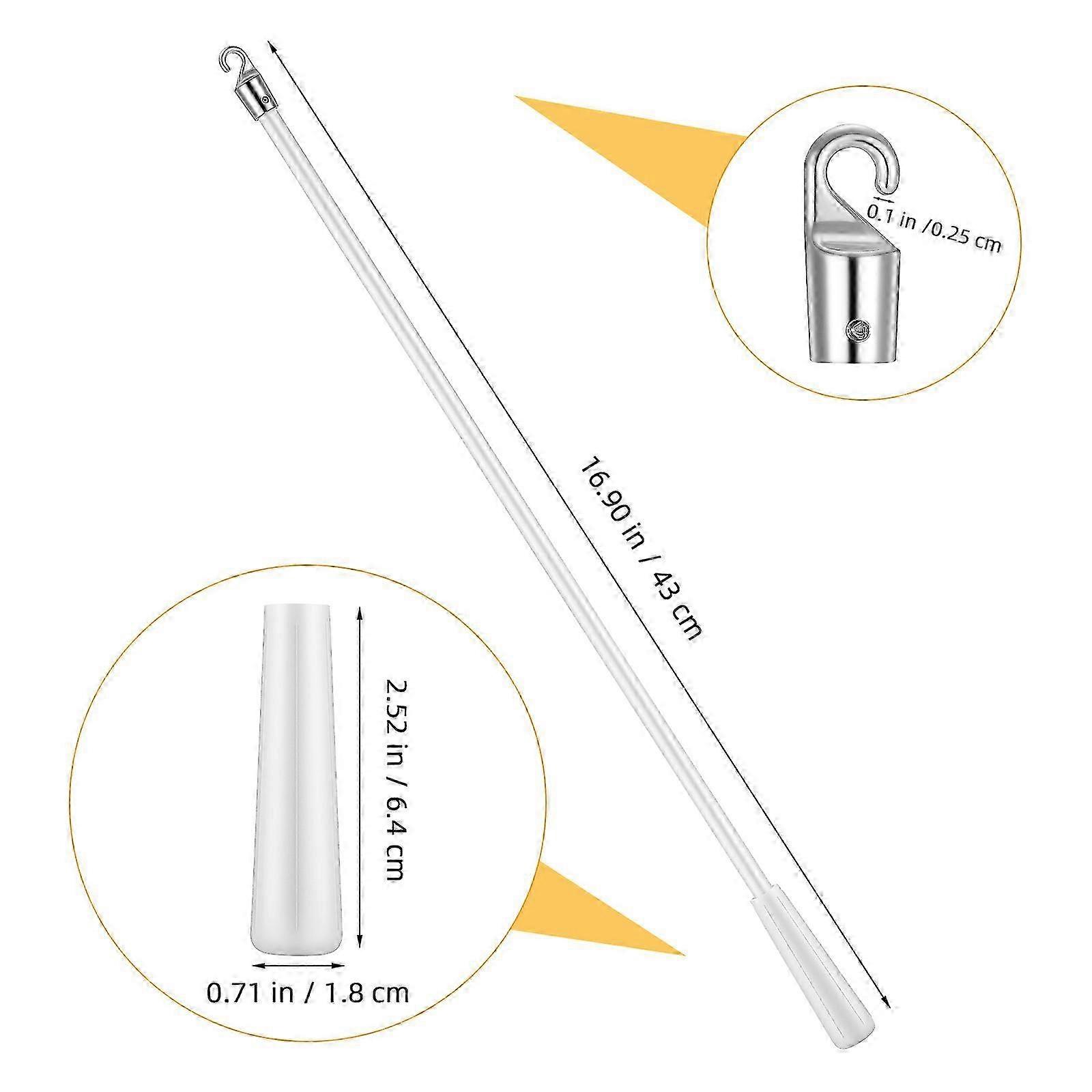 2pcs Shutter Rod Pull Rods Shutter Adjustable Rods Drapery Wand Curtain Pull Rods