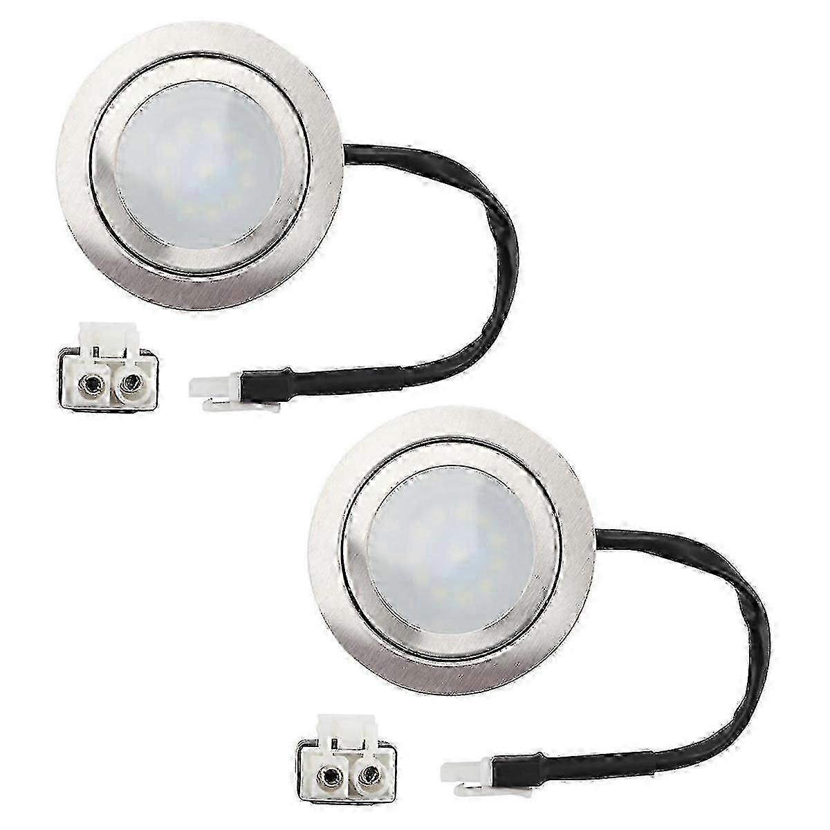 2-Pack 12V DC 2W LED Light Bulbs with EL Socket for Range Hood