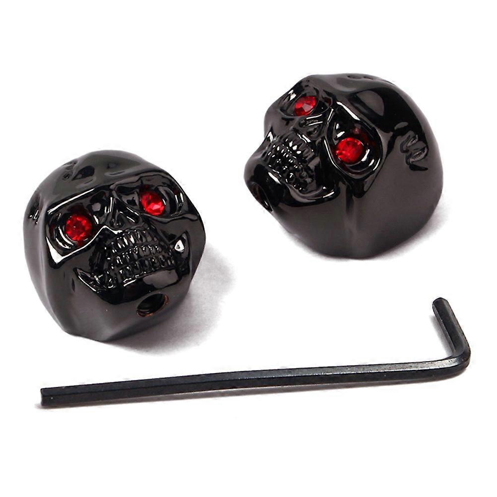 Electric Guitar Bass Volume Tone Pot Control Knobs Buttons Skull Design Knobs Guitar Accessories Black