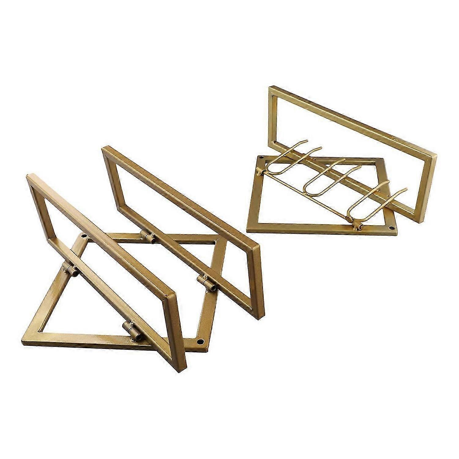 Upside Down Wine Rack Storage Organizer Wine Bottle Rack Gold