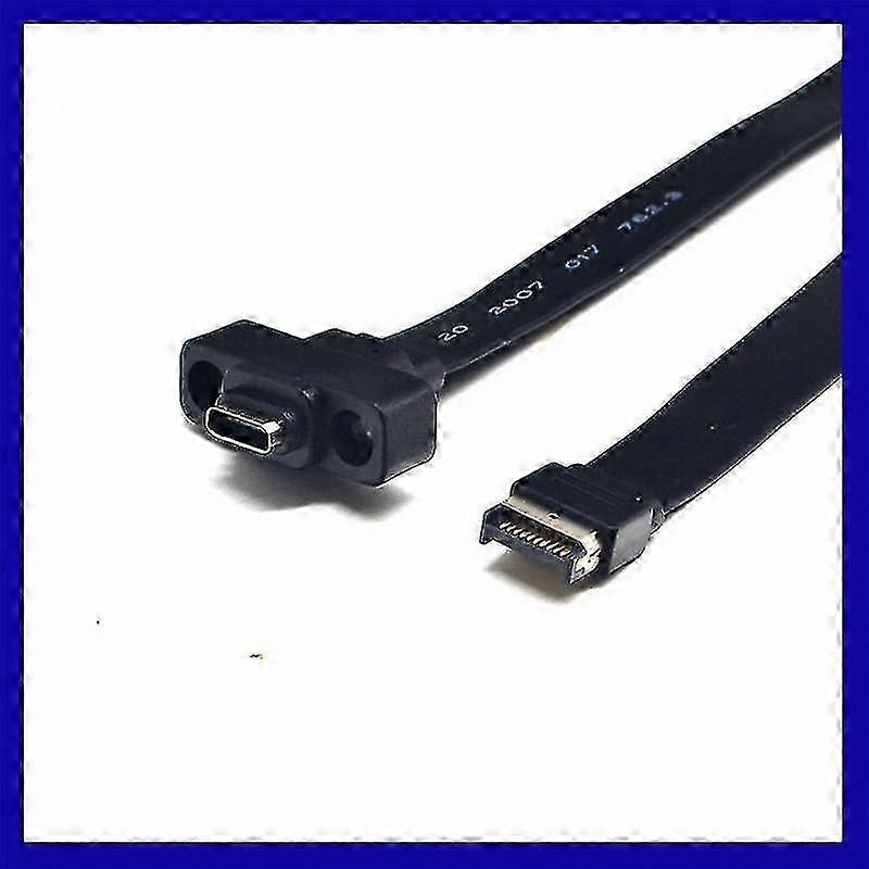 80cm USB 3.1 Type E Male to USB-C Front Panel Expansion Cable