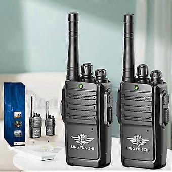 Kids Walkie Talkies (2-Pack) with LCD Screen - 200m Range, Channel Lock, BPA-Free ABS Plastic - Outdoor Toys for Ages 3+ black