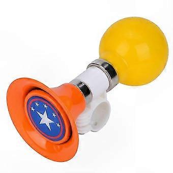 Kids' Bicycle Horn Warning Bell Made of Metal and Rubber (Orange)