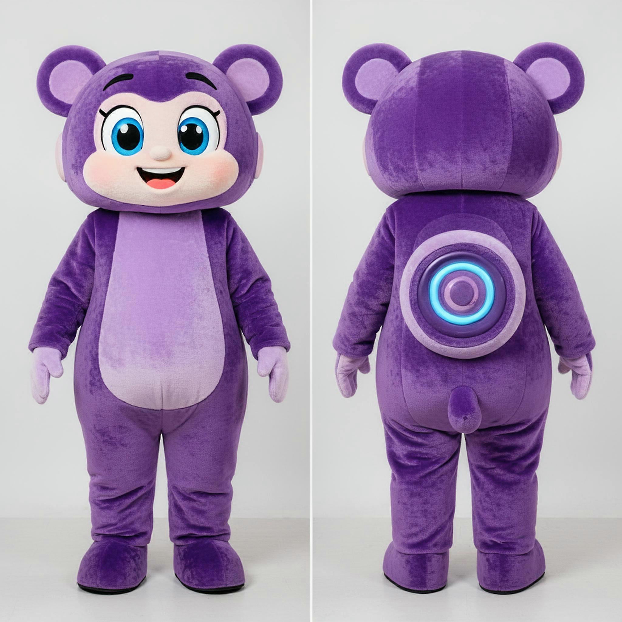MASTICOT Purple Rounded Gyro Mascot