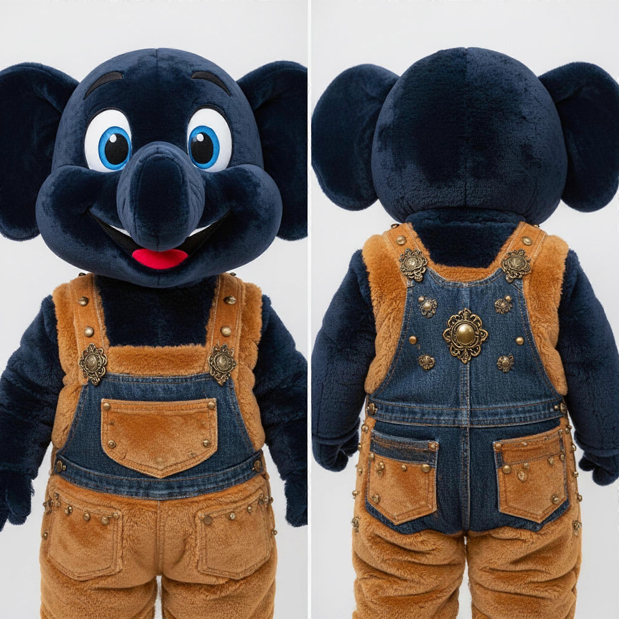 MASTICOT Navy Blue Skilled Knife Thrower Mascot
