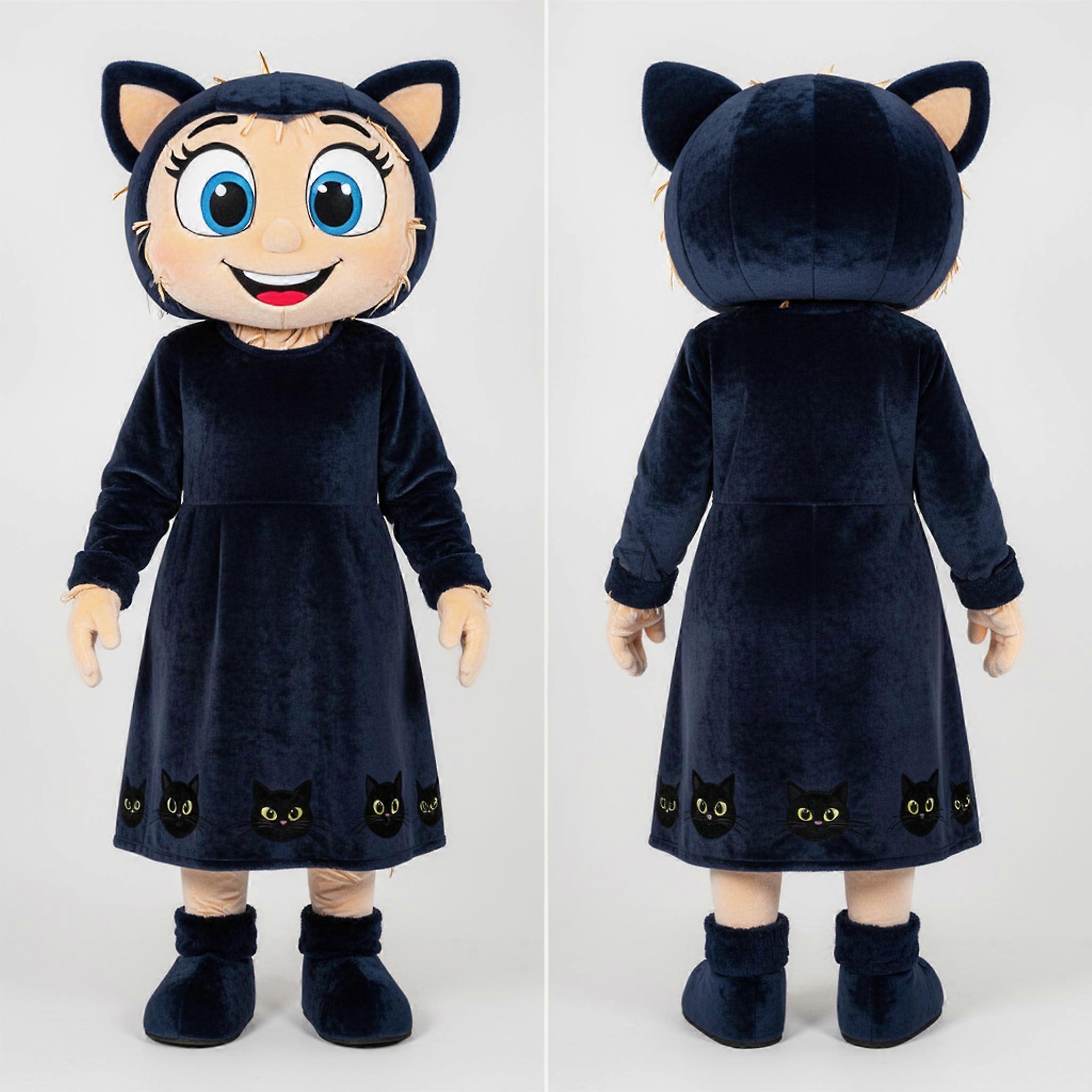 MASTICOT Navy Cartoon Scarecrow Mascot