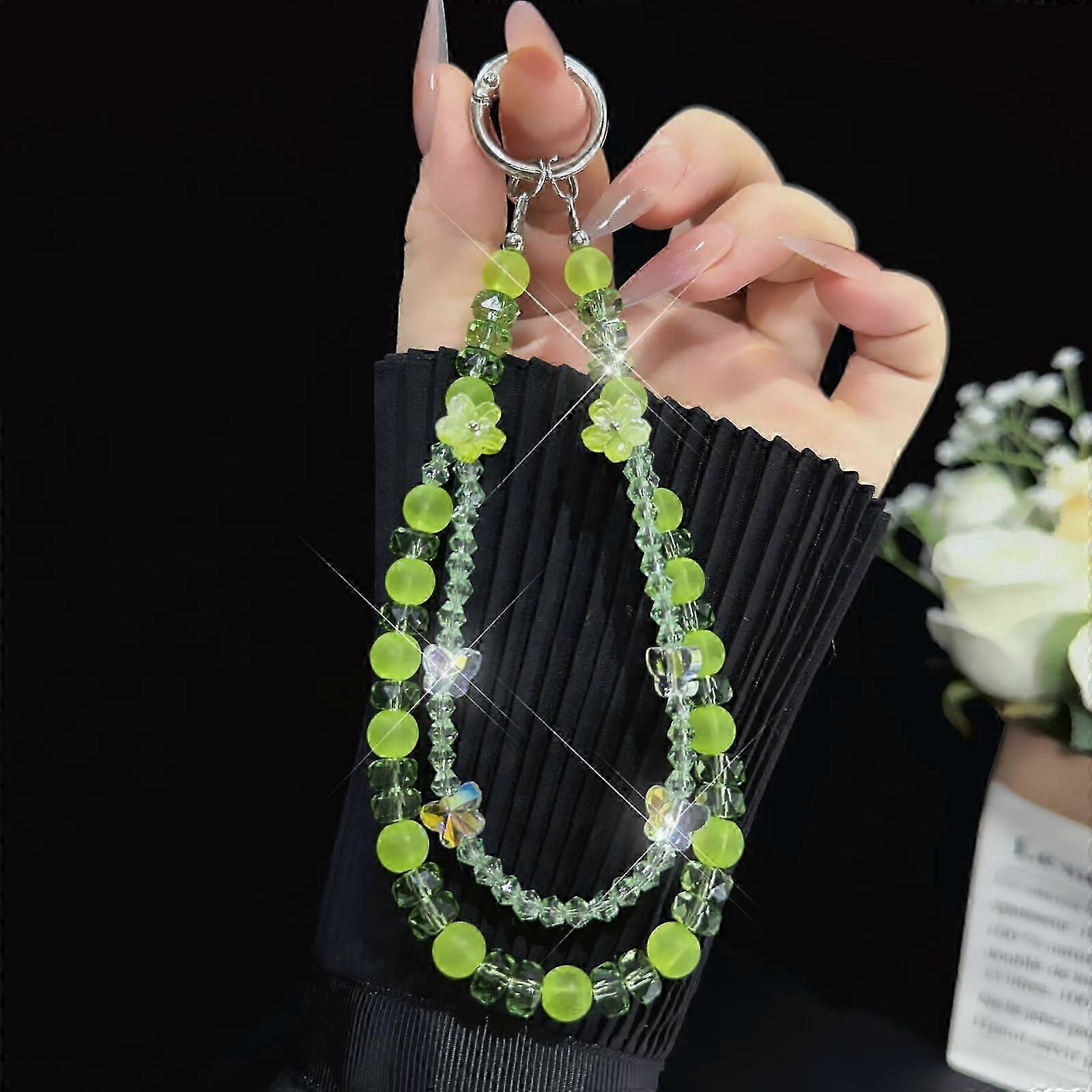 Fog Bead Flower Double-Layer Crystal Chain