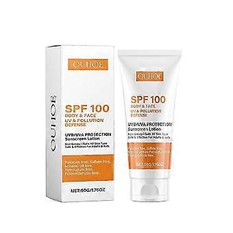 Sun Block Defence Face Body SPF100, Breitbandschutz gegen UVA- und UVB-Strahlen, für alle Hauttypen