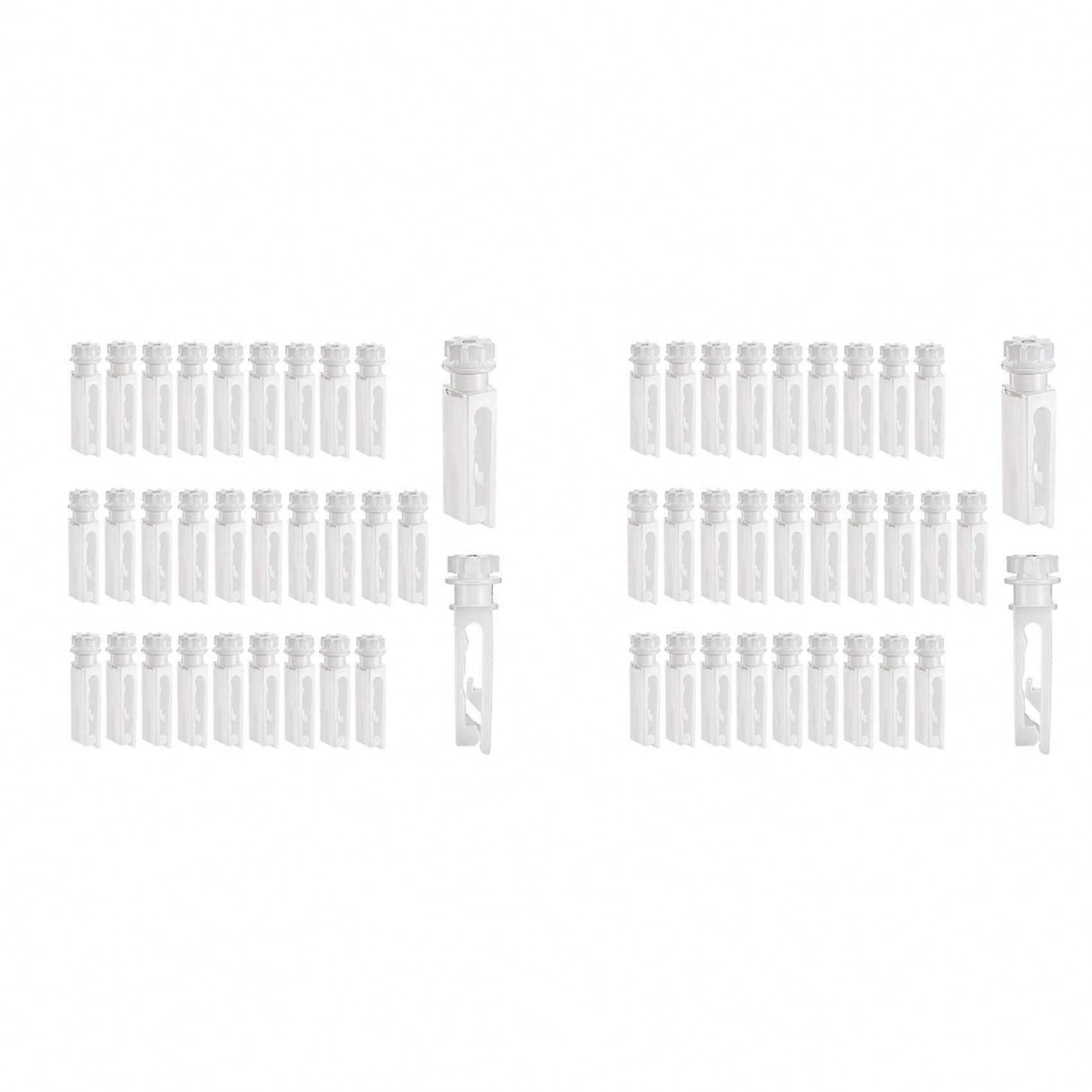 60-Pack White Vertical Blind Stem Replacement Carrier Stems Compatible with Vertical Window Blinds