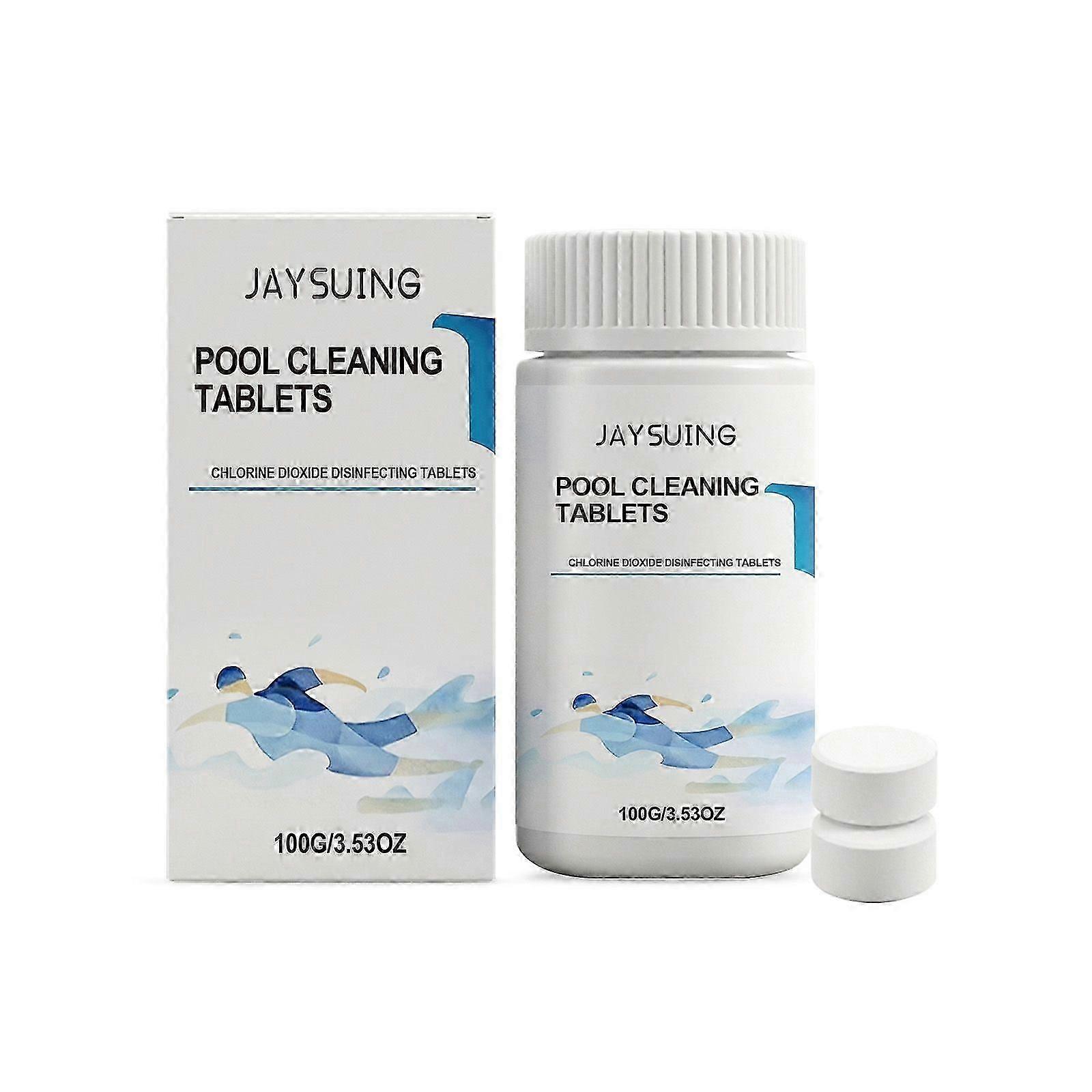 Jaysuing Pool Cleaning Tablets  Fast Dissolving Chlorine for Spa & Pool