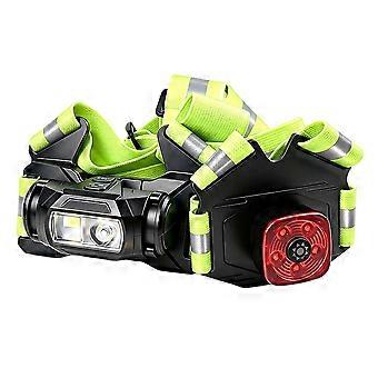 Reflective Running LED Chest Light with Type-C Charging for Outdoor Lighting, Hiking, and Cycling Safety