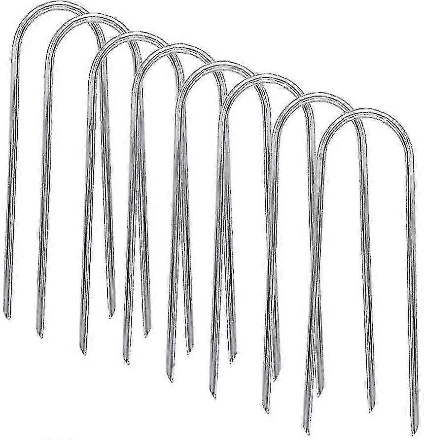 Thick Galvanised U Pegs 15cm