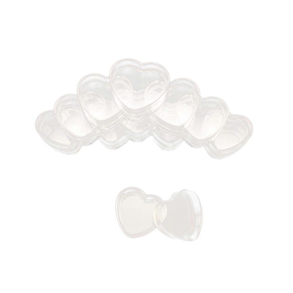 Empty Makeup Box Heart Shaped for Makeup Use 48Pcs