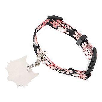Dog Supplies Sakura Pattern Collar for Pet Use 2Pcs Printed Dog Neck Strap