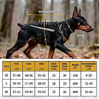 Hunde-Brustpanzer mit Druckverteilung auf Brust und Körper, mehreren Verschlüssen und Stahlverbindung für Spaziergänge in Größe XS