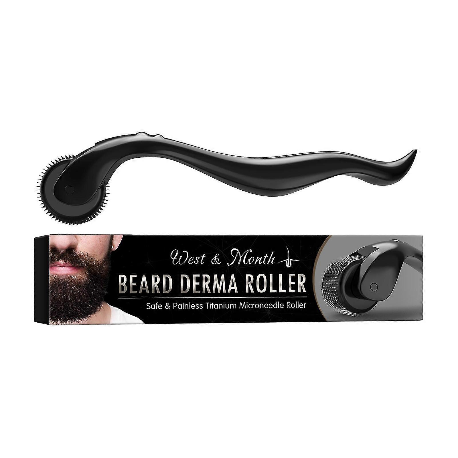 Compact Beard Dermaroller Silver-Coated Needles